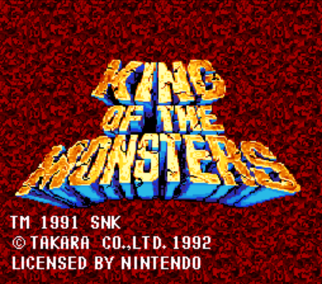 King of the Monsters Title Screen